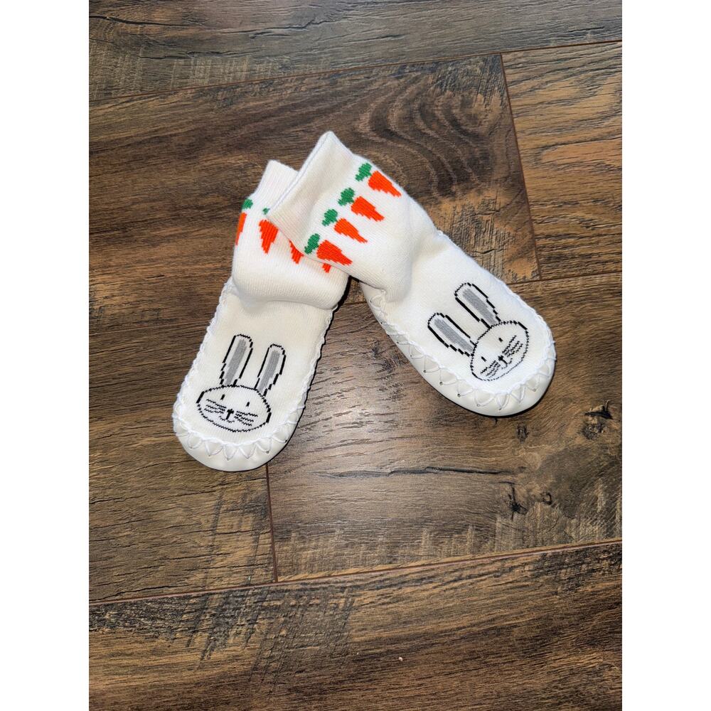 *NWT HANNA ANDERSSON Bunny Stay-On Baby Shoes/Slippers (Size 2-4/6-12m)